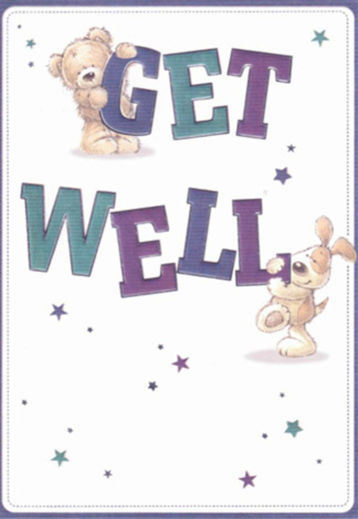 Overflowing with gentle optimism, this illustrated get well card embodies the neighbourly warmth characteristic of Earl's Court. At its core, a lovable teddy bear with buttery fur and a cheerful puppy with floppy, textured ears share a message of healing and encouragement, surrounded by confident, playful 'Get Well' text in jewel tones of teal and purple. The starry accents, reminiscent of the bustling nights along Warwick Road, scatter hope and magic across a soft, creamy canvas. Each furry friend's features are delicately drawn, their tenderness nearly tangible, echoing the comfort of a freshly delivered bouquet from a trusted local florist. It is easy to imagine this card nestled amongst soothing stems of peonies and roses, its design radiating both visual charm and emotional warmth. As a florist in SW5, I recognise how every element-just as in floral design-has been placed with care and intention, creating a scene meant to uplift and comfort, perfect for those recovering at home on a leafy Earl's Court street.